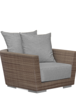 Individual Kiin redondo, exterior y tela Sunbrella