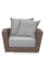 Individual Kiin redondo, exterior y tela Sunbrella