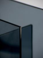 Florero Ennio grande, vidrio azul