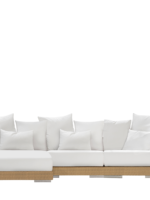 Escuadra Kiin con chaise longue, exterior y tela Sunbrella