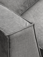 Escuadra Gray con chaise lounge large, 4 módulos, rib., Cat.2