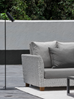 Escuadra Siena con chaise longue, exterior y tela Sunbrella