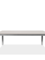 Mesa Treviso, cubierta de vidrio, 150x150x75h