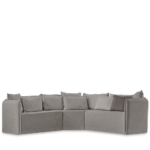 Escuadra Brera modular tela beige oscuro moda in casa