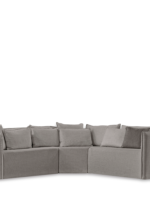 Escuadra Brera modular tela beige oscuro moda in casa