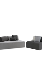 Escuadra Cossimo modular tela gris moda in casa