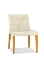 Silla Tropicana tejido sin brazos ecru exterior moda in casa