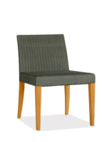 Silla Tropicana tejido sin brazos gris piedra exterior moda in
  casa