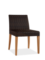 Silla Tropicana tejido sin brazos moka exterior moda in casa