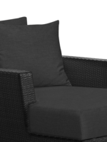 Chaise longue Kiin redondo, Tejido Moka