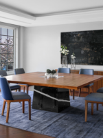 Mesa Magg, 210 x 210, madera Coru