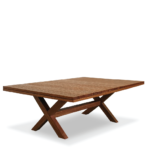 Mesa X, madera Bojomah 220x110x75h